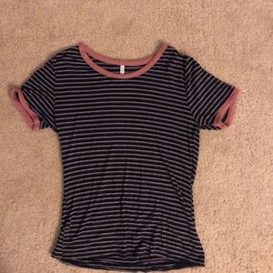 Fitted striped shirt